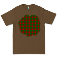 Cacao Christmas Tartan Patch Premium Tee - BundleAndBundleShop