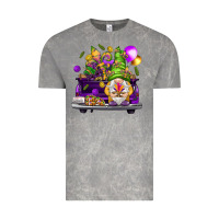 Cloud Rock Mardi Gras gnome on the truck Vintage Tee - NancyCooperArtShop