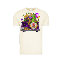 Vintage Arctic Mardi Gras gnome on the truck Vintage Tee - NancyCooperArtShop