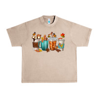 French Oak Thankful Coffee Cups Urban Heavy Tee - texasbilliewilder