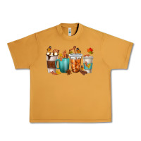 Peanut Butter Thankful Coffee Cups Urban Heavy Tee - texasbilliewilder