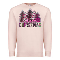 Pale Pink Merry Christmas Premium Sweatshirt - SublimationCraftShop