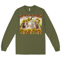 Army Green goats Long Sleeve Tee - TumblerDesignByShophia