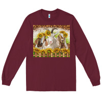 Burgundy goats Long Sleeve Tee - TumblerDesignByShophia