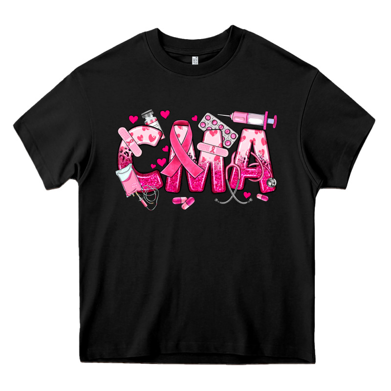 Breast Cancer Cma Certified Medical Assistant Heavy Core Tee by JahusDesignShop | Teevron
