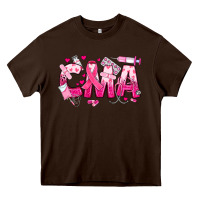 Chocolate Brown breast cancer cma certified medical assistant Heavy Core Tee - JahusDesignShop