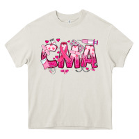 Cream breast cancer cma certified medical assistant Heavy Core Tee - JahusDesignShop