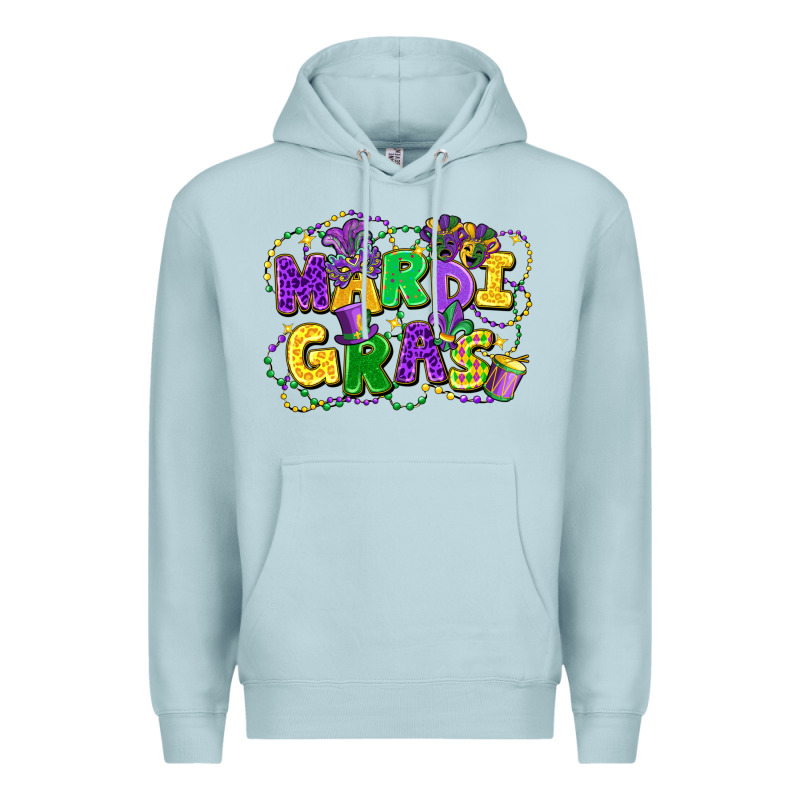 Mardi Gras Premium Hoodie by FaDigitalArtStudio | Teevron