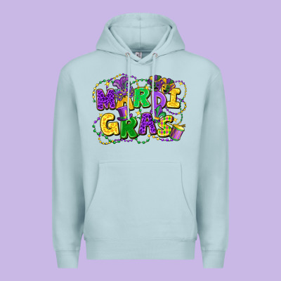 Mardi Gras Premium Hoodie Designed By Fadigitalartstudio