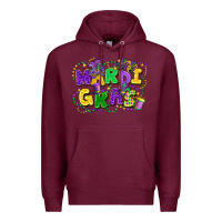 Burgundy mardi gras Premium Hoodie - FaDigitalArtStudio