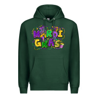 Sports Green mardi gras Premium Hoodie - FaDigitalArtStudio