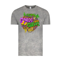 Cloud Rock Happy Mardi Gras y'all Vintage Tee - NancyCooperArtShop
