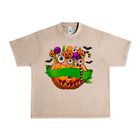 French Oak Personalized Boy Halloween Candy Urban Heavy Tee - texasbilliewilder