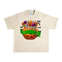 Sandshell Personalized Boy Halloween Candy Urban Heavy Tee - texasbilliewilder
