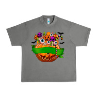 Tornado Personalized Boy Halloween Candy Urban Heavy Tee - texasbilliewilder