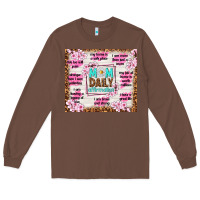 Chestnut mom daily affirmation Long Sleeve Tee - TumblerDesignByShophia