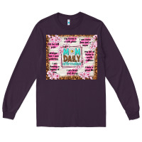 Plum mom daily affirmation Long Sleeve Tee - TumblerDesignByShophia