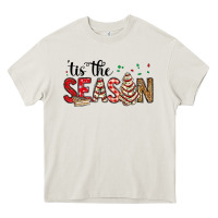 Cream tis the season christmas debbie cake Heavy Core Tee - MaliasSmallBusiness