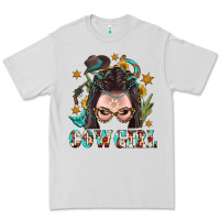 Dove Grey Western Cowgirl Braid Hair Premium Tee - BundleAndBundleShop