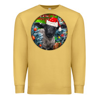 Antique Gold christmas suffolk baby sheep ornament Premium Sweatshirt - LillyAllenDesigns