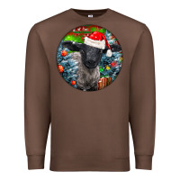 Chestnut christmas suffolk baby sheep ornament Premium Sweatshirt - LillyAllenDesigns