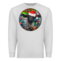 Dove Grey christmas suffolk baby sheep ornament Premium Sweatshirt - LillyAllenDesigns