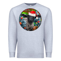 Heather Grey christmas suffolk baby sheep ornament Premium Sweatshirt - LillyAllenDesigns