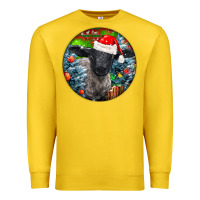 Lemon christmas suffolk baby sheep ornament Premium Sweatshirt - LillyAllenDesigns