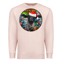 Pale Pink christmas suffolk baby sheep ornament Premium Sweatshirt - LillyAllenDesigns