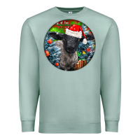 Seafoam christmas suffolk baby sheep ornament Premium Sweatshirt - LillyAllenDesigns