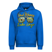 Cobalt boat waves sun rays lake days Urban Hoodie - BarkalooDesign