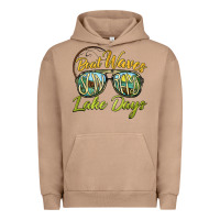 Pigment Burro boat waves sun rays lake days Urban Hoodie - BarkalooDesign