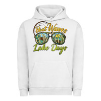 Pigment Lunar Rock boat waves sun rays lake days Urban Hoodie - BarkalooDesign