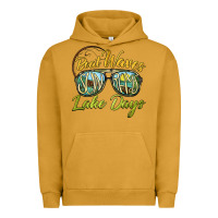 Boat Waves Sun Rays Lake Days Urban Hoodie | Teevron