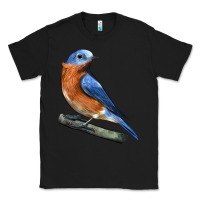 Black Eastern Bluebird Classic Tee - LillyAllenDesigns
