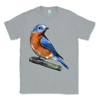 Heather Grey Eastern Bluebird Classic Tee - LillyAllenDesigns