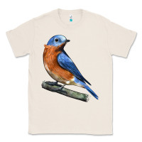 Natural Eastern Bluebird Classic Tee - LillyAllenDesigns