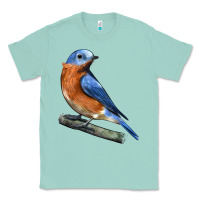 Seafoam Eastern Bluebird Classic Tee - LillyAllenDesigns