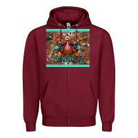 Burgundy thankful tumbler Zipper Hoodie - BundleAndBundleShop