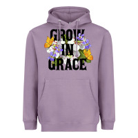 Lavender Grow In Grace Heavyweight Hoodie - LillyAllenDesigns