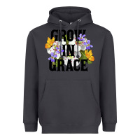 Smoke Grow In Grace Heavyweight Hoodie - LillyAllenDesigns
