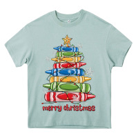 Arona crayons tree christmas Heavy Core Tee - MaliasSmallBusiness