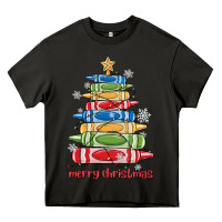 Asphalt crayons tree christmas Heavy Core Tee - MaliasSmallBusiness