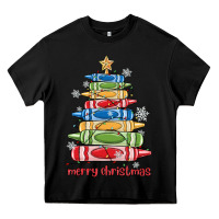 Black crayons tree christmas Heavy Core Tee - MaliasSmallBusiness