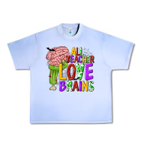 Grape Ice All Teacher Love Brains Urban Heavy Tee - texasbilliewilder