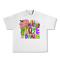 Lunar Rock All Teacher Love Brains Urban Heavy Tee - texasbilliewilder