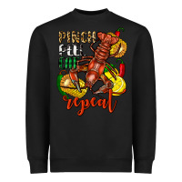 Black Pinch peel eat repeat crawfish Heavyweight Sweatshirt - FaDigitalArtStudio