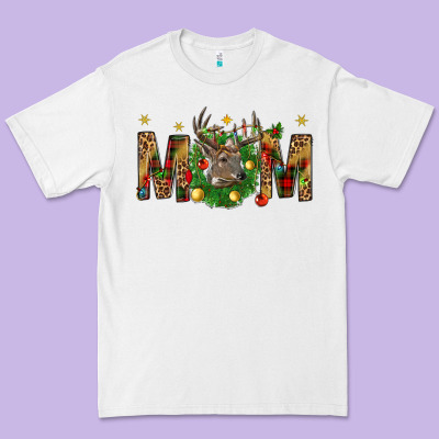 Western Mom With Reindeer Premium Tee Designed By Bundleandbundleshop