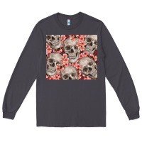 Smoke skulls and flowers Long Sleeve Tee - TumblerDesignByShophia