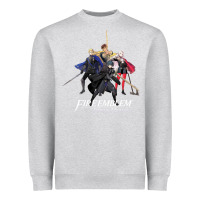 Heather Grey fire emblem™ three houses   house leaders and by Heavyweight Sweatshirt - tuanDangUi